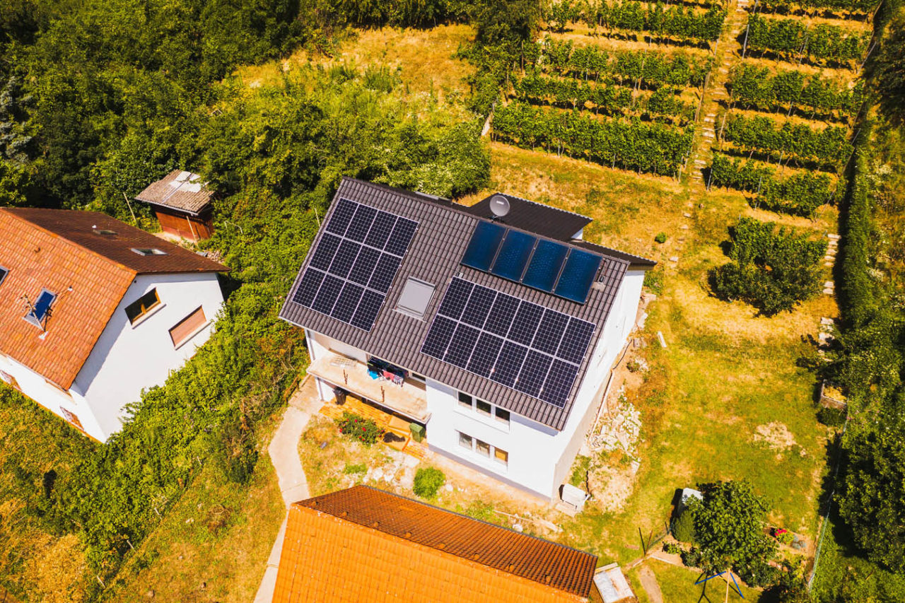 Klarsolar Referenz Photovoltaikanlage in Leimen in Baden-Württemberg.