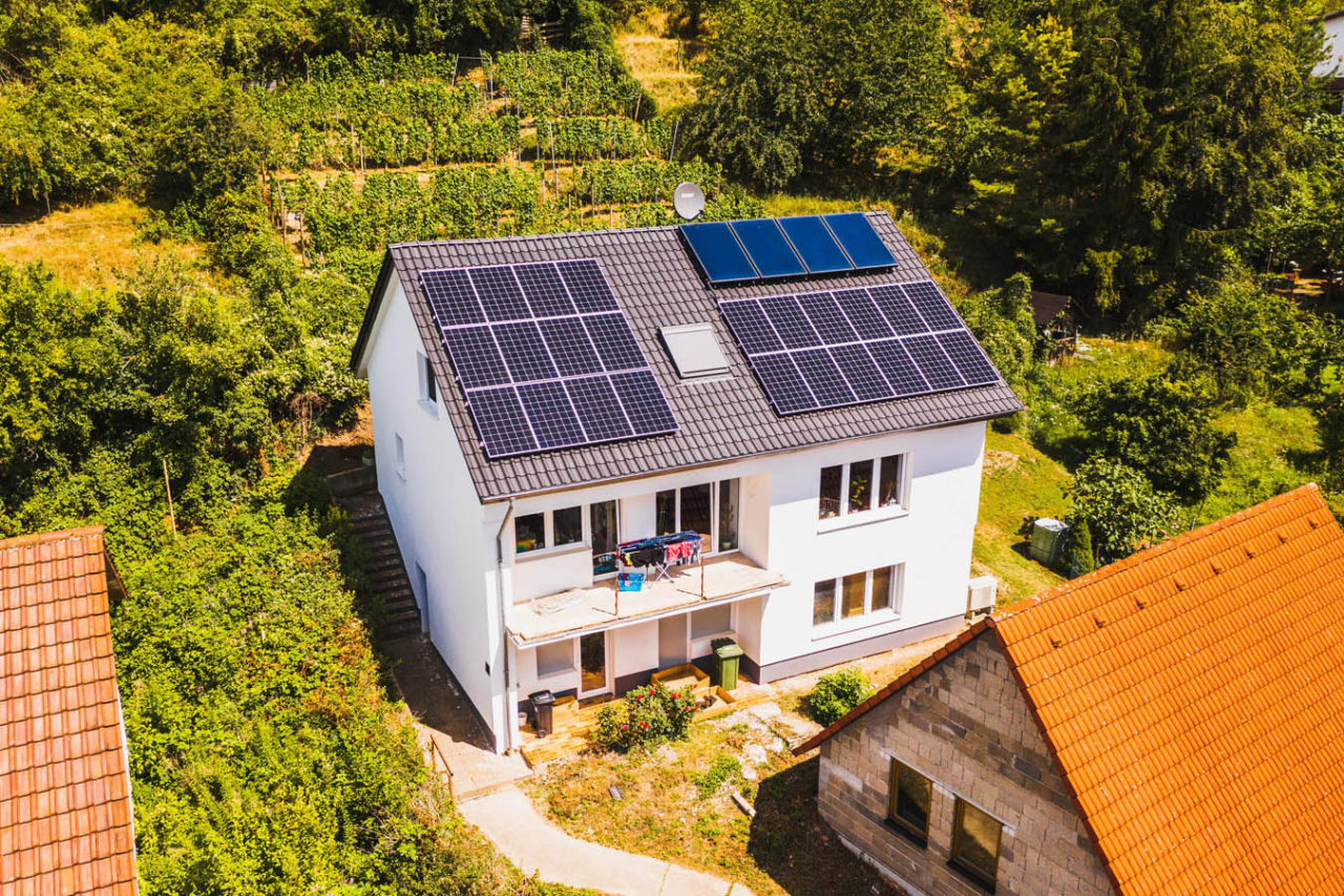 Klarsolar Referenz Photovoltaikanlage in Leimen in Baden-Württemberg.