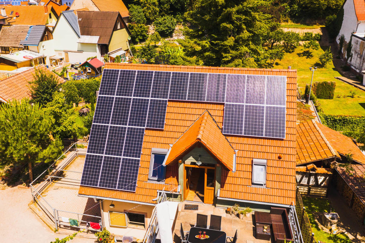 Klarsolar Referenz Photovoltaikanlage in Dielheim in Baden-Württemberg.