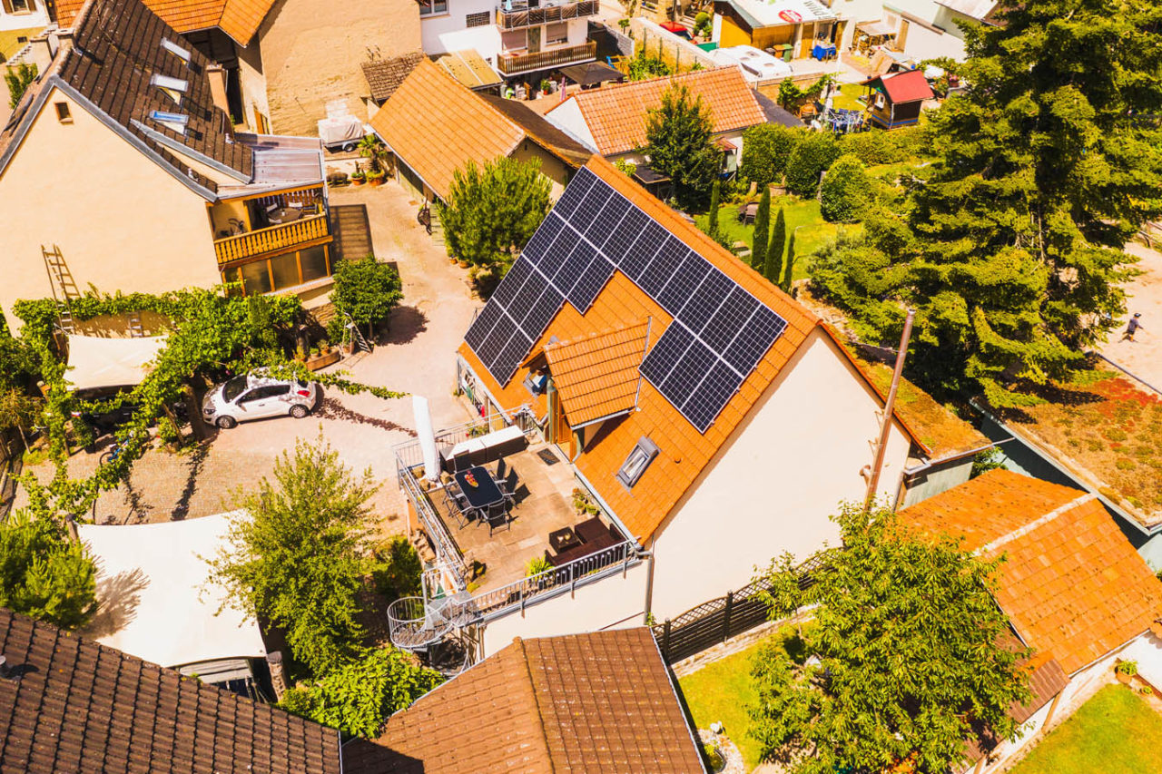 Klarsolar Referenz Photovoltaikanlage in Dielheim in Baden-Württemberg.