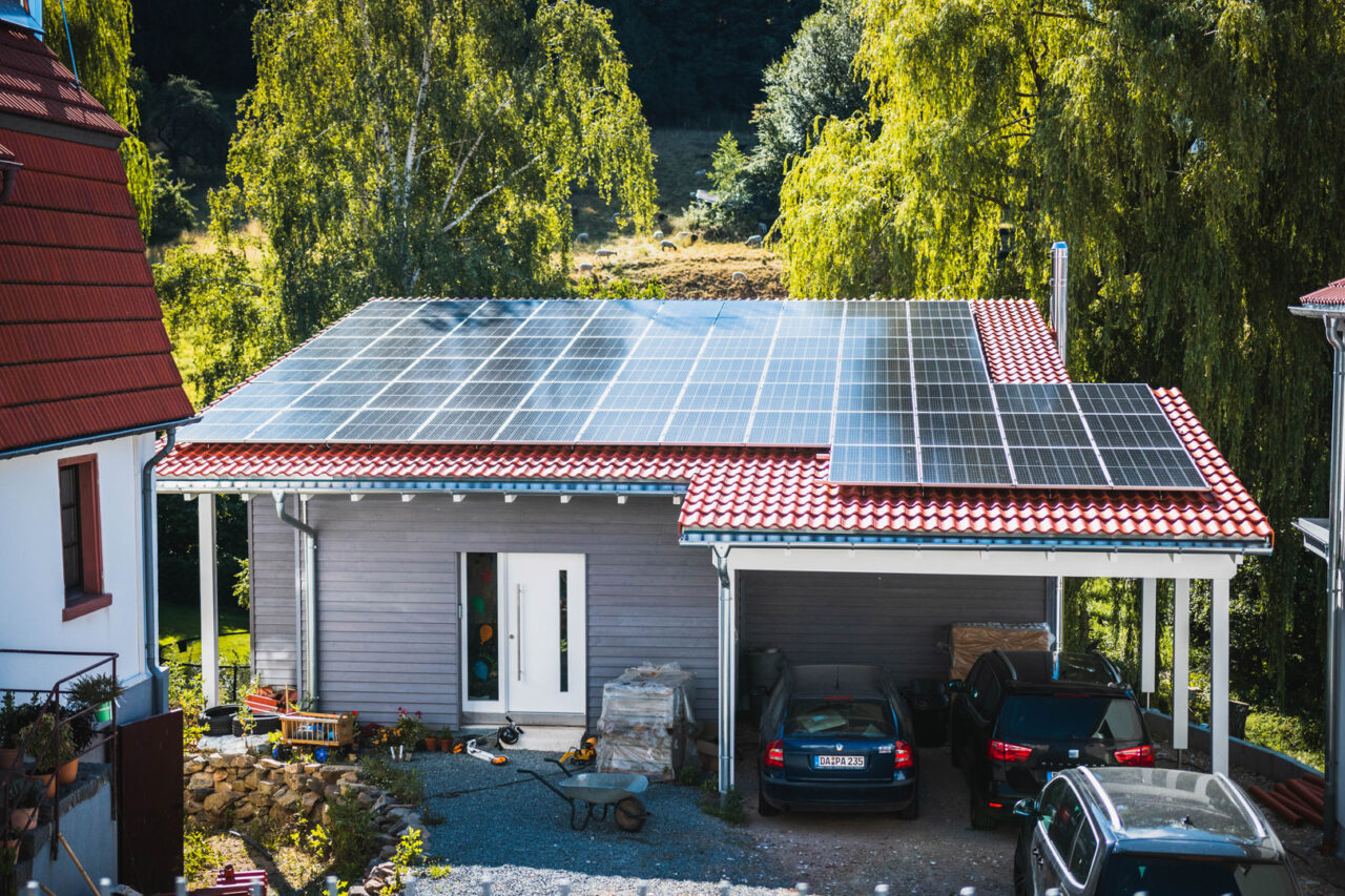Klarsolar Referenz Photovoltaikanlage in Seeheim-Jugenheim in Hessen.
