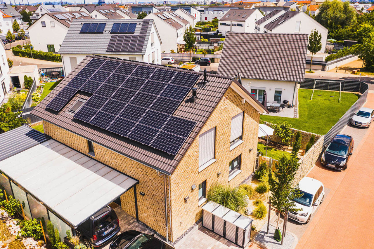 Klarsolar Referenz Photovoltaikanlage in Ludwigshafen in Rheinland-Pfalz.