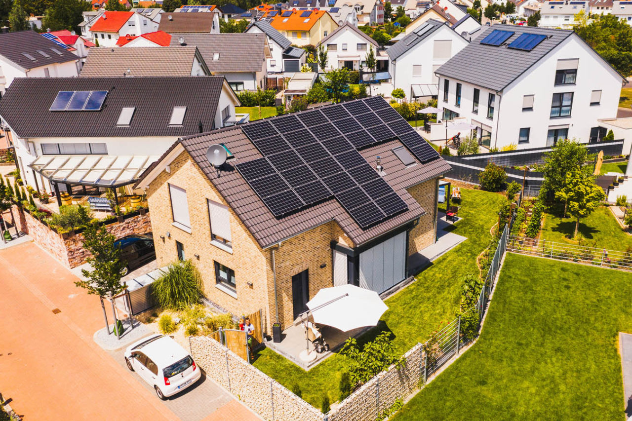 Klarsolar Referenz Photovoltaikanlage in Ludwigshafen in Rheinland-Pfalz.